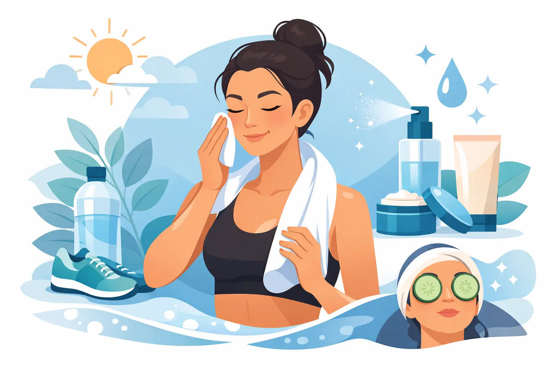 How to Refresh Skin After Exercise, Fast
